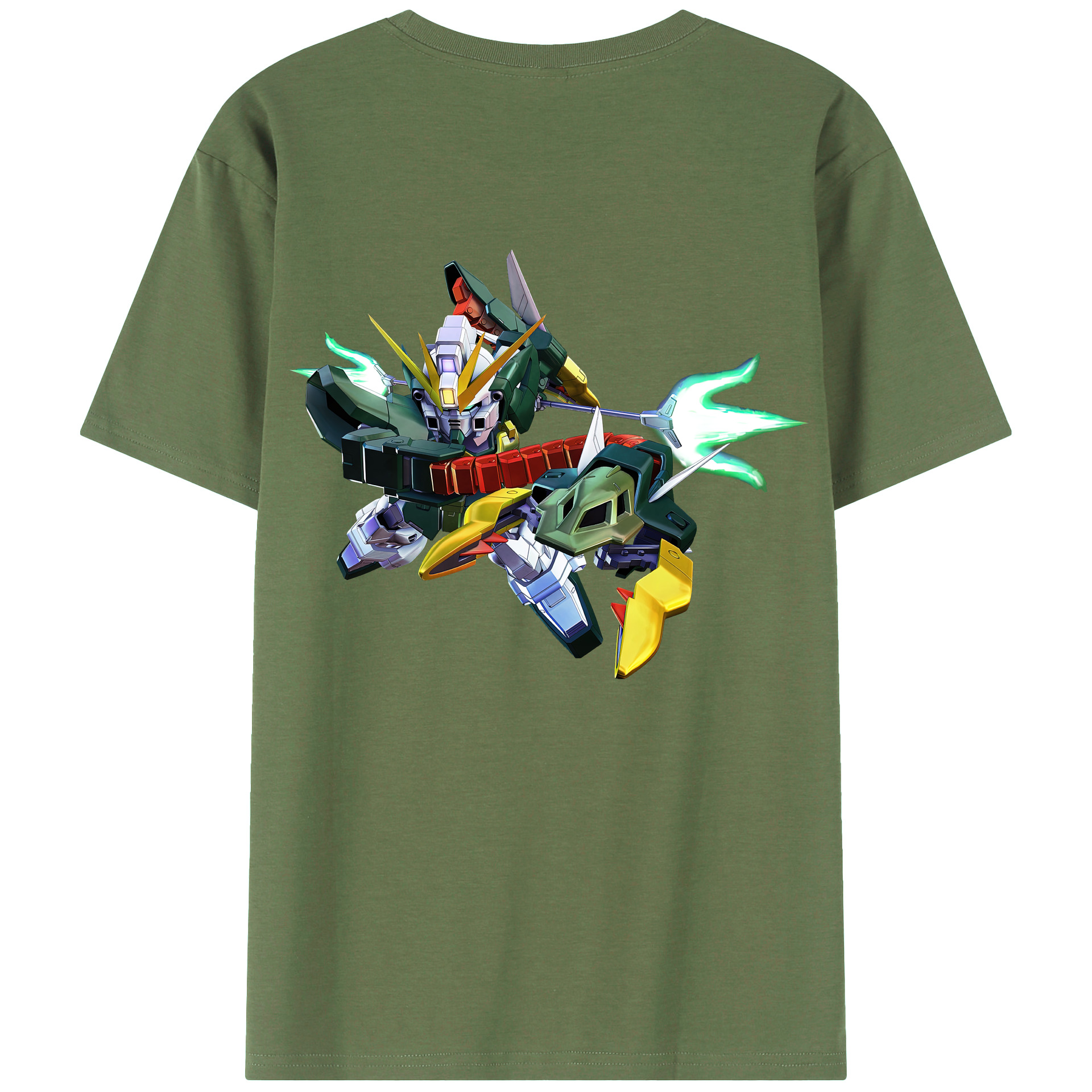 （画像用） 機動戦士ガンダム Mobile Suit Gundam 綿100％ メンズ半袖Tシャツ（バックプリント） 通気性